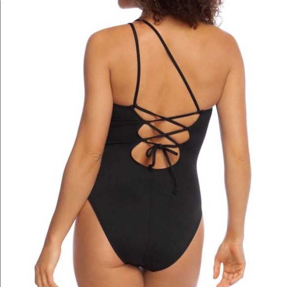 La Blanca One Shoulder Swimsuit SZ 14 NWOT - Picture 2 of 3